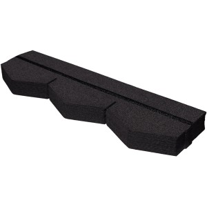 Paket Bitumen-Dreieckschindeln, schwarz, für die Bedachung von Gartenhäusern und Carports.