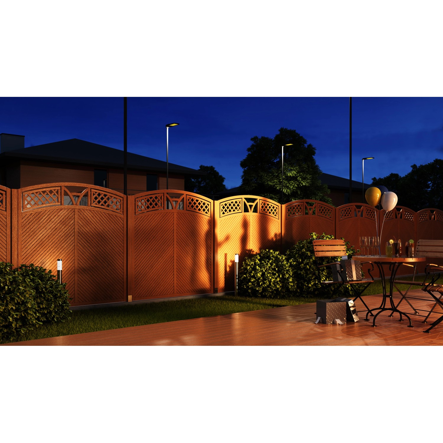 Andrewex Sichtschutzzaun Toulon 180 cm x 180 cm Teak FSC kaufen bei OBI