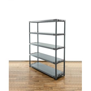 Graues PROREGAL Kunststoffregal Grey Bear Tall mit 5 Böden, Fachlast 70kg.