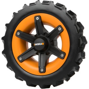 Worx All-Terrain-Rad für Landroid Mähroboter, Reifen mit tiefem Profil für besseren Halt.
