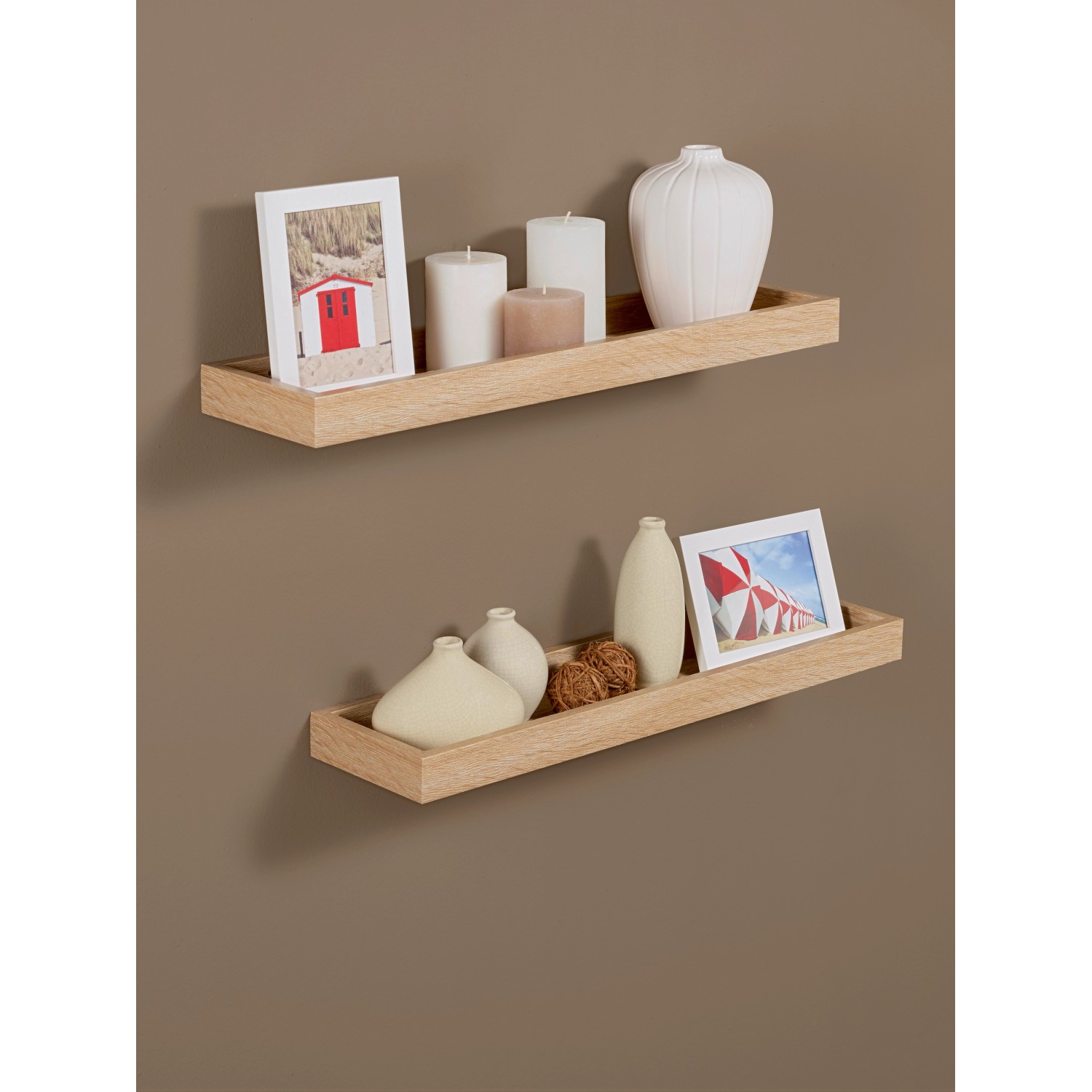 OBI Wandboard Walnuss Holznachbildung 60 cm x 15 cm x 4 cm günstig online kaufen
