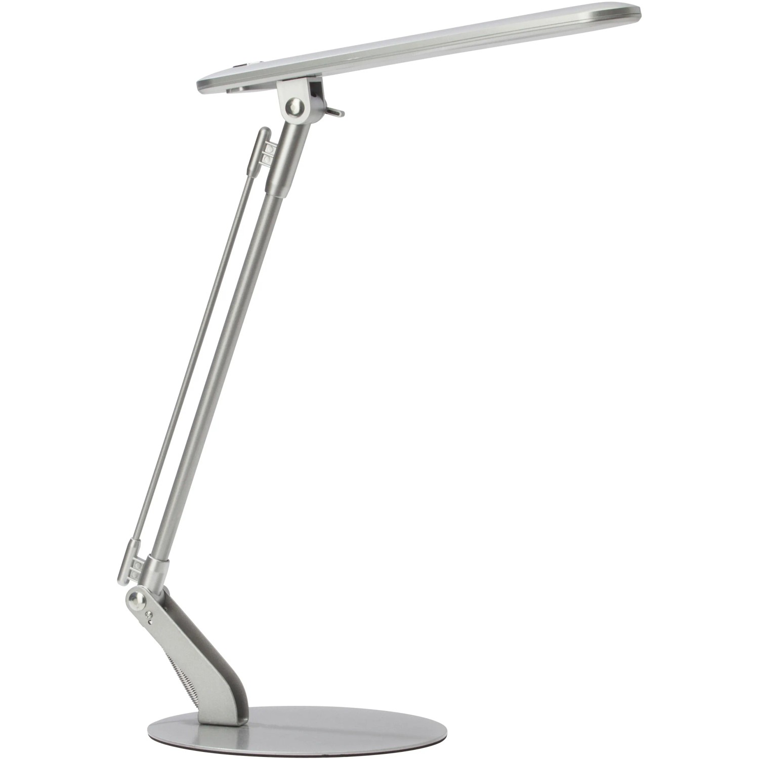 Verstellbare LED-Tischlampe Brendan in Titanoptik, 6W, ideal für den Schreibtisch.