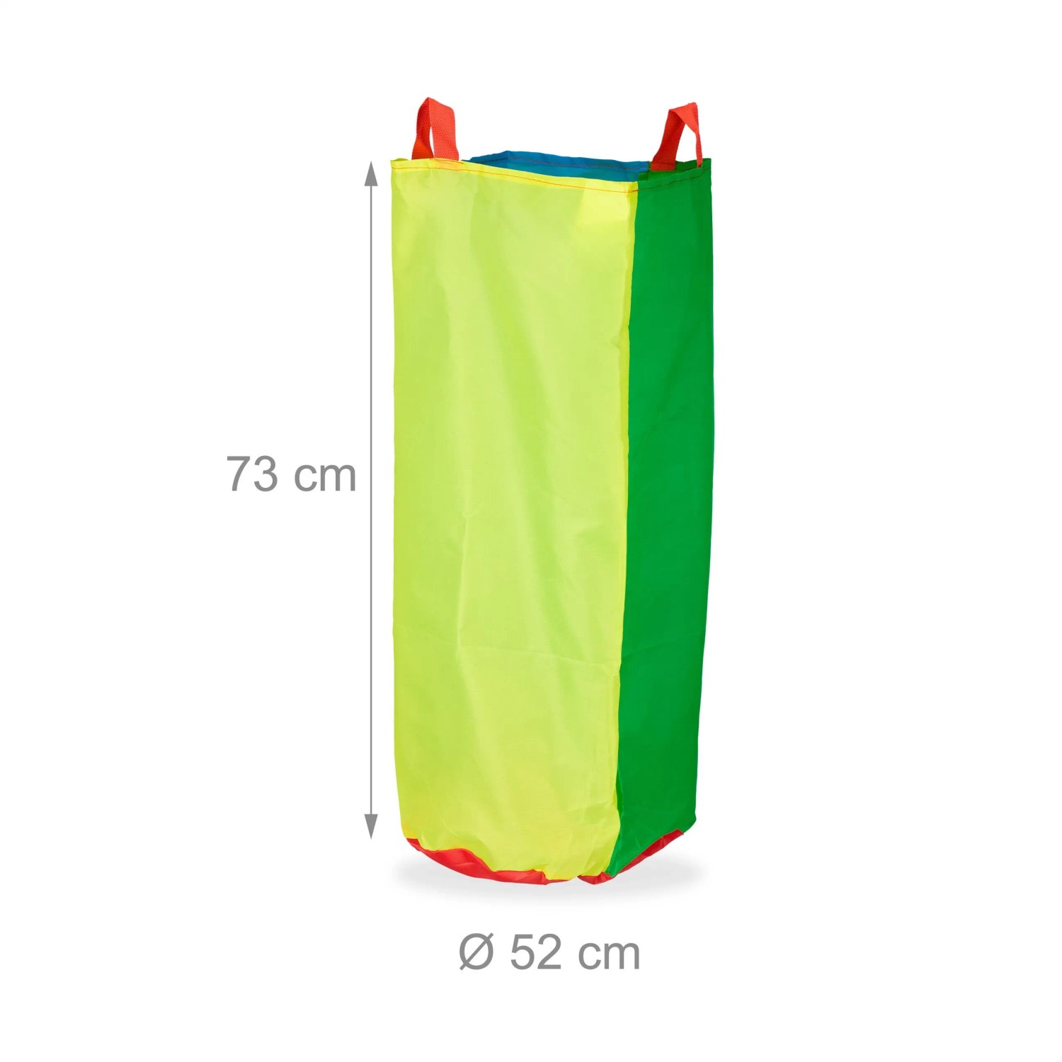 Relaxdays Hüpfsäcke für Kinder Polyester Bunt 4er Set mit Griffen 73 cm x 52 cm 70 g_4