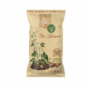 Dr.Soil Bio Kompost im 1L Beutel zur Bodenanreicherung. Ideal für Hydrokultur und Garten.