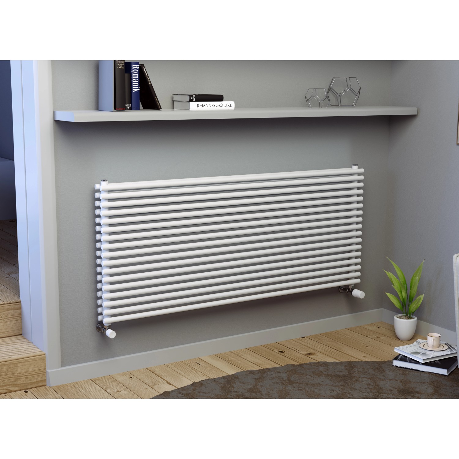 Ximax Raumheizkörper Gamba Slim Duplex 610 mm x 1000 mm Weiß 1075 W günstig online kaufen