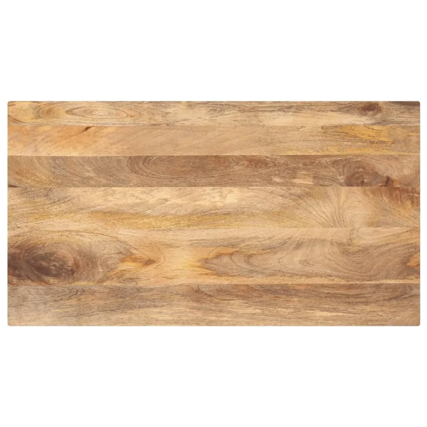 vidaXL Tischplatte 100x70x2,5 cm Rechteckig Massivholz Mango 371477