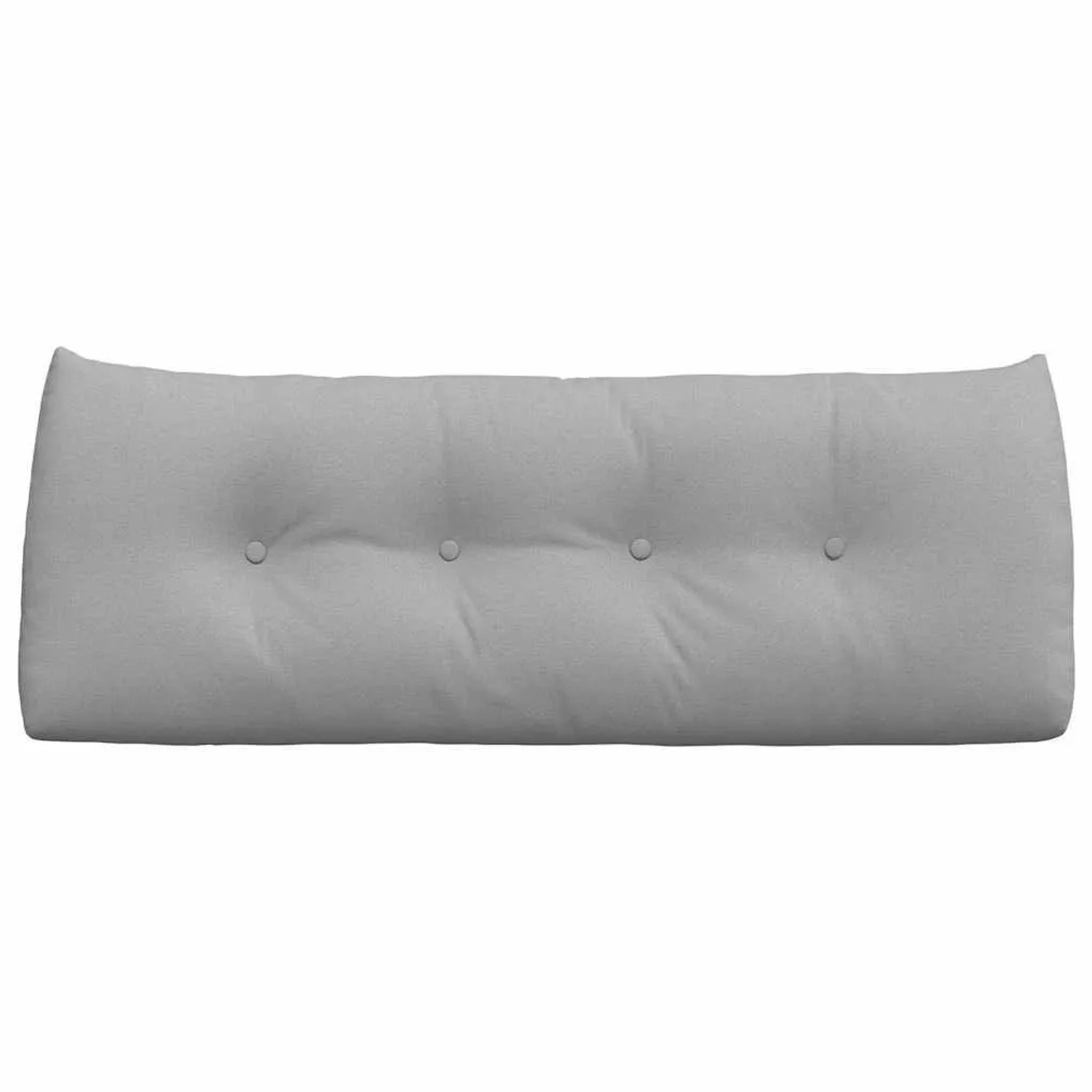 Wolkengraues vidaXL Rückenkissen aus Stoff, 120 cm, mit getufteten Knöpfen. Kissen & Kissenbezüge.