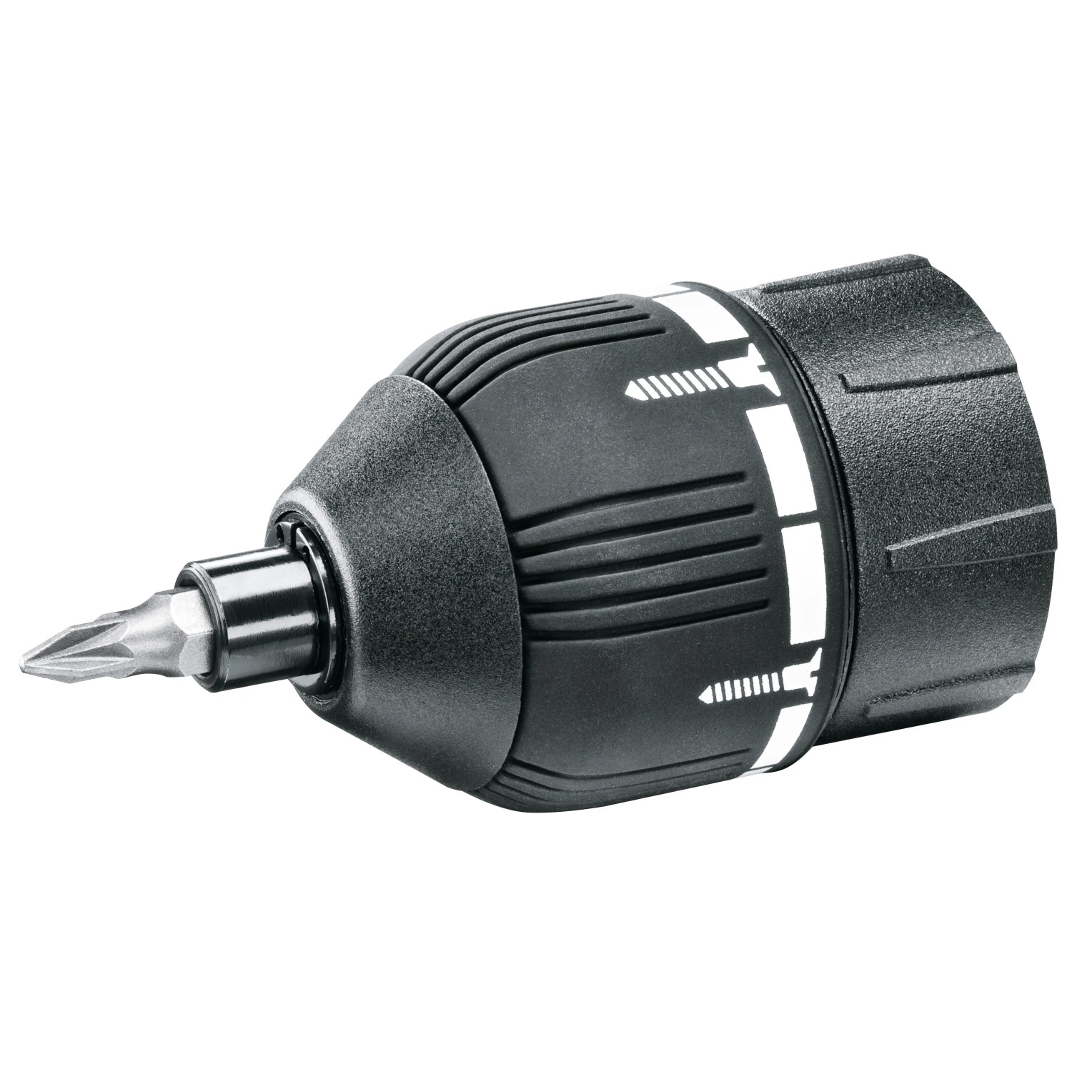 Bosch Drehmoment-Aufsatz Ixo für präzises Schrauben, Detailaufnahme.