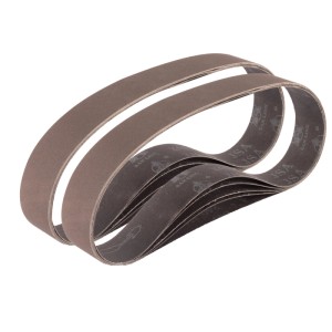 STAHLWERK Schleifband Set, 10 Stück, Körnung P120, 40x760mm, für Bandschleifer.