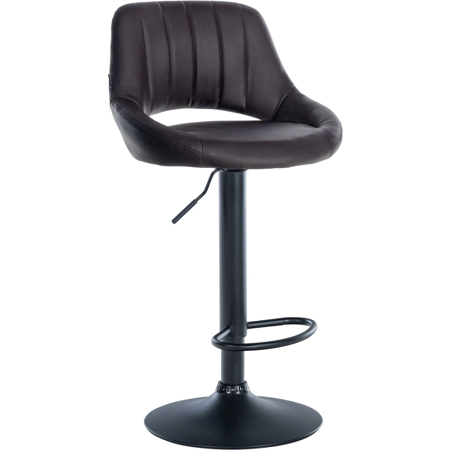 CLP Barhocker Milet Kunstleder Braun/Schwarz