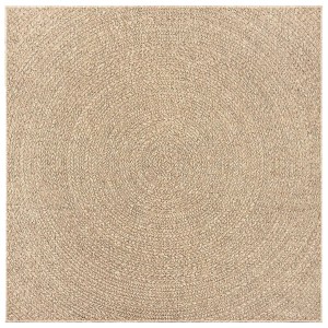 vidaXL Teppich ZIZUR 200x200 cm Jute-Optik Indoor und Outdoor 4006163