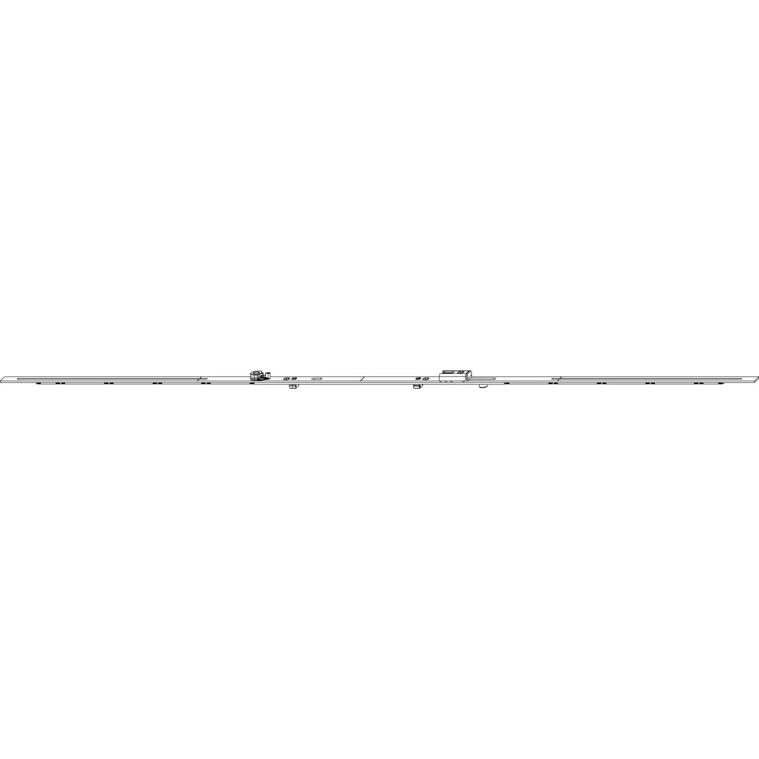 Macomm Stulpflügelgetriebe Variabel iS Beschlagsnut Flügelfalzhöhe 901-1350mm Silber