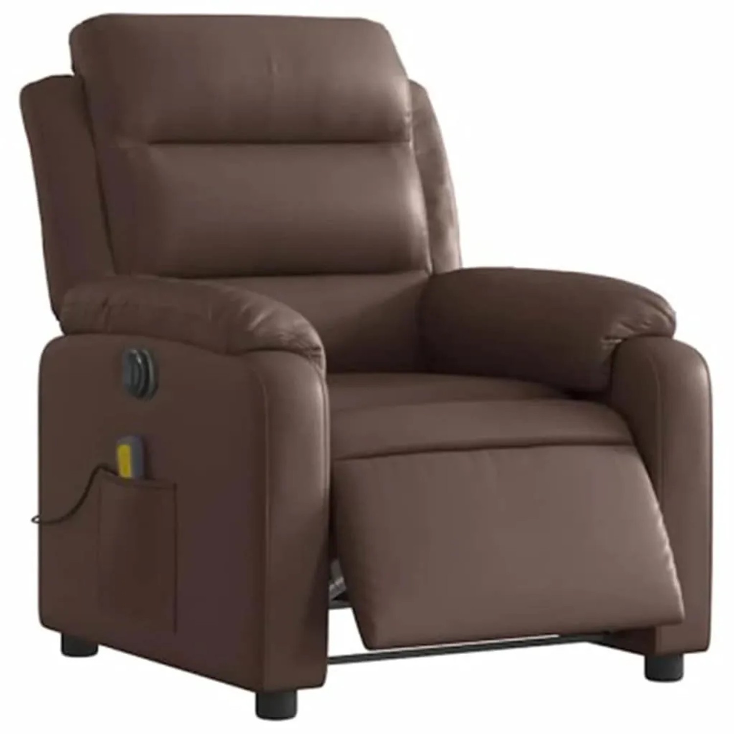 vidaXL Massagesessel Elektrisch Braun Kunstleder 3205037
