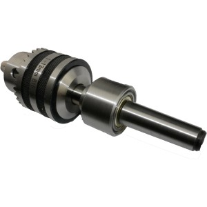 Rotwerk Mitlaufendes Bohrfutter MK2 mit Schlüssel für Drehmaschinen, Spannbereich 1-13mm.