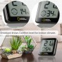 National Geographic Thermo-Hygrometer Tempy 4er Set zur Raumklima-Kontrolle mit Smiley-Indikator.