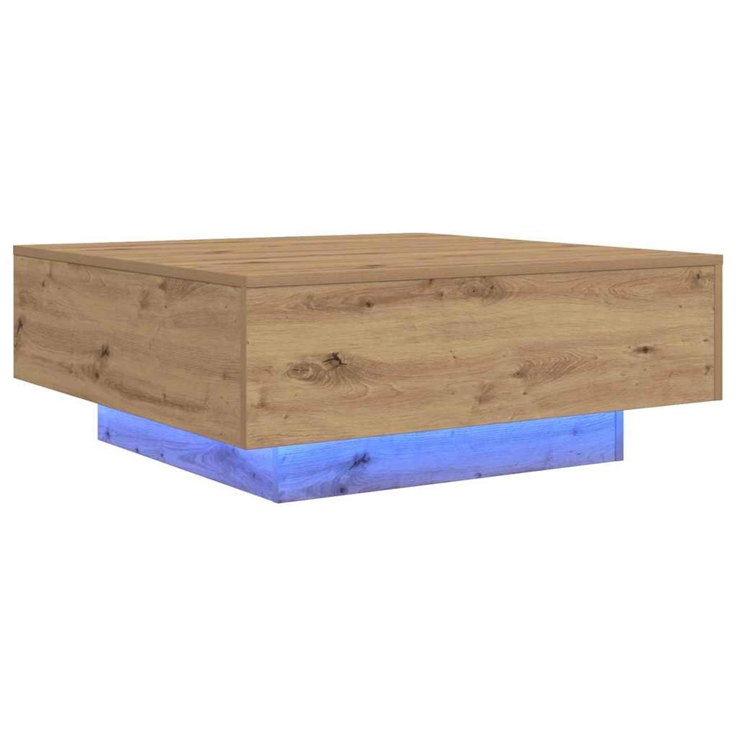 vidaXL Couchtisch Eiche handwerklich 80 x 80 x 31 cm Holzwerkstoff 863001 günstig online kaufen