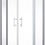 Schulte ExpressPlus Eckeinstieg AlexaStyle2.0, 90x90cm, Alunatur, 4-teilig. Transparente Glas Eckdusche.