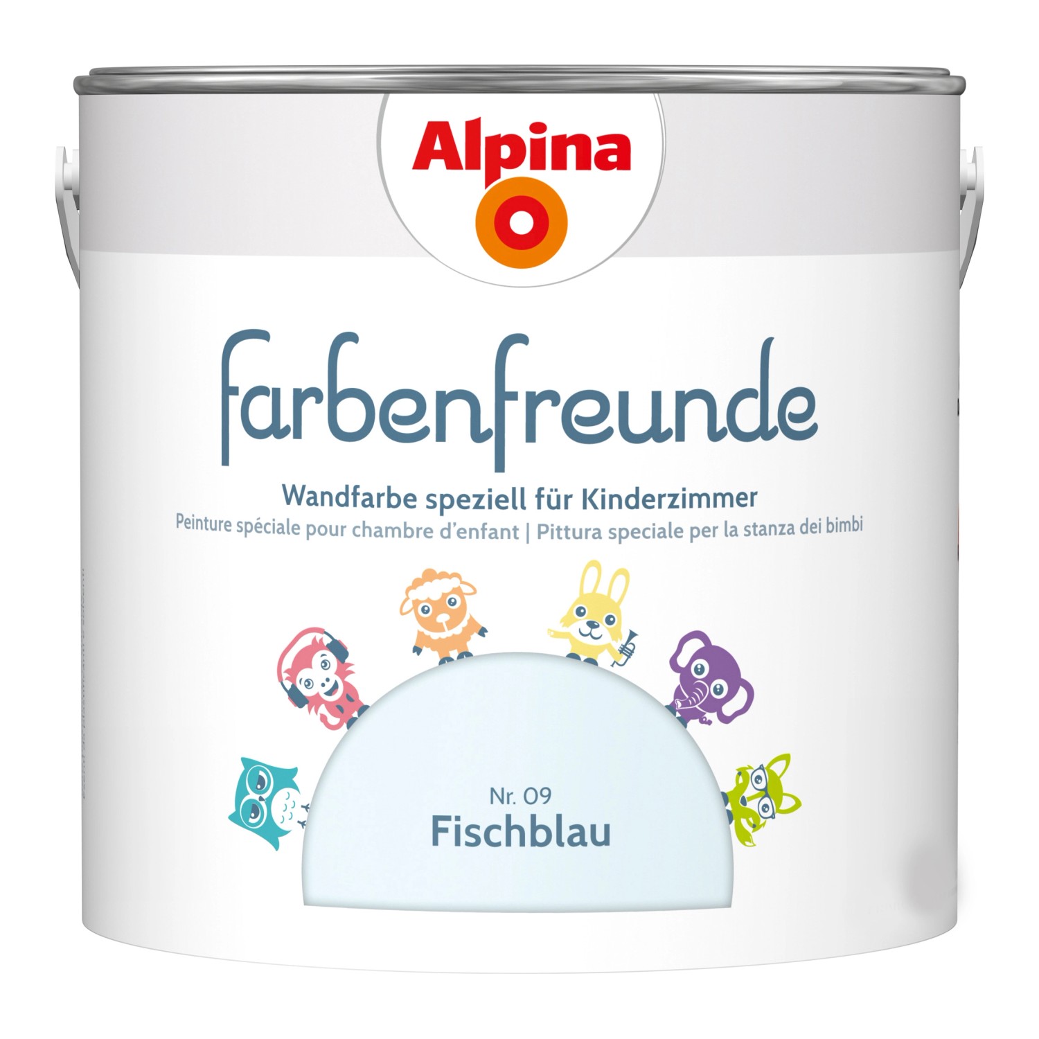 Alpina Farbenfreunde Fischblau seidenmatt 2,5 Liter