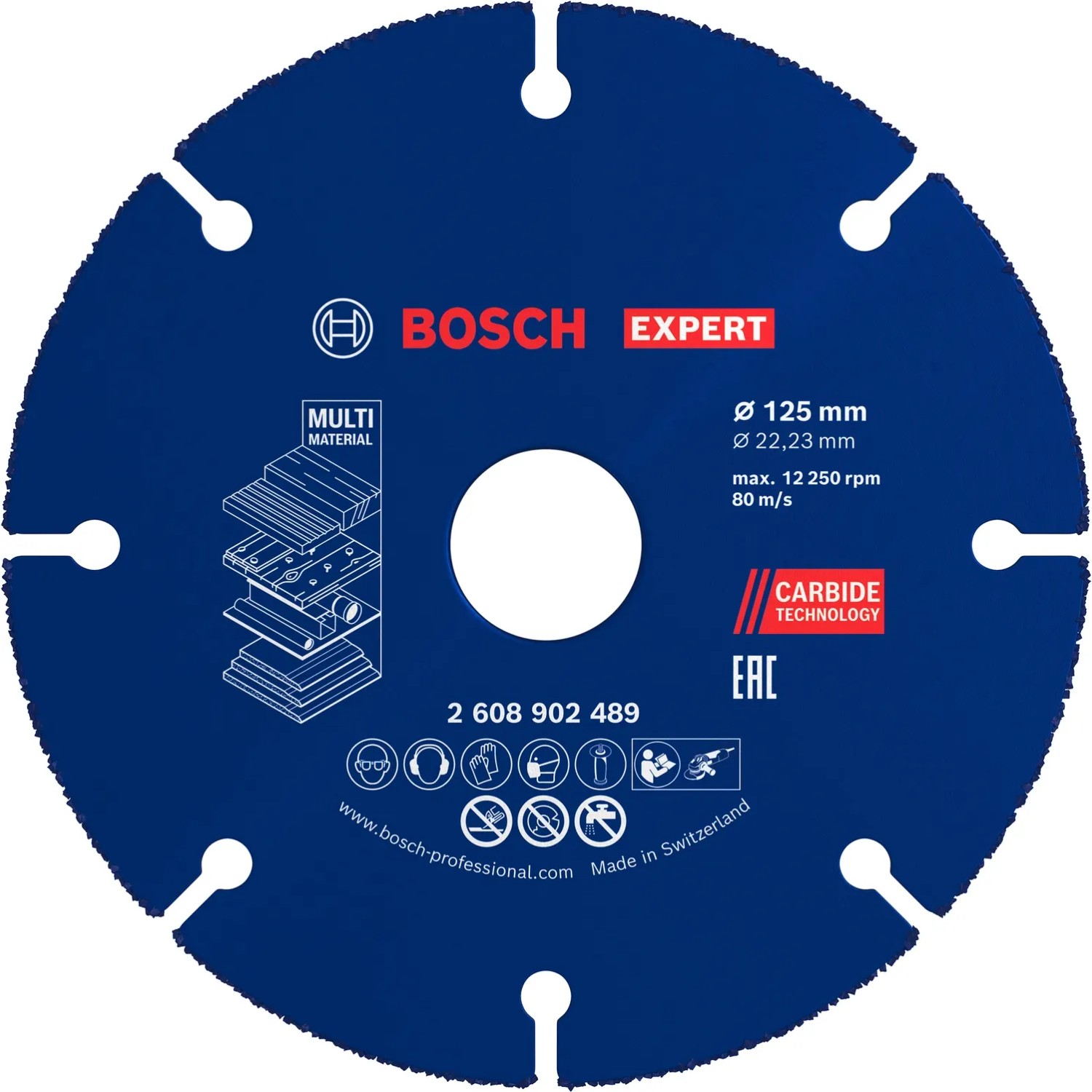 Bosch Expert Trennscheibe Carbide Multi Wheel 125 mm für Winkelschleifer.