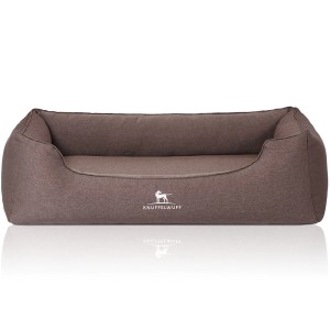 Knuffelwuff orthopädisches Hundebett Leano XXXL, 155x105cm, braun. Bequemes Hundekörbchen für großen Schlafkomfort.