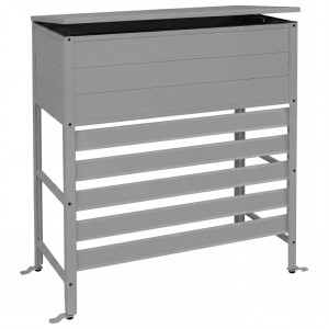 Graue MCW Aluminium Verkleidung für Klimaanlage/Wärmetauscher mit Stauraum.