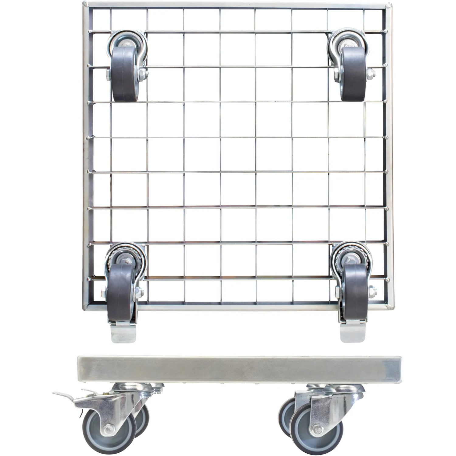 Wagner Multi Roller, verzinkt, mit Gitterrost, 290x290mm, Tragkraft 200kg.