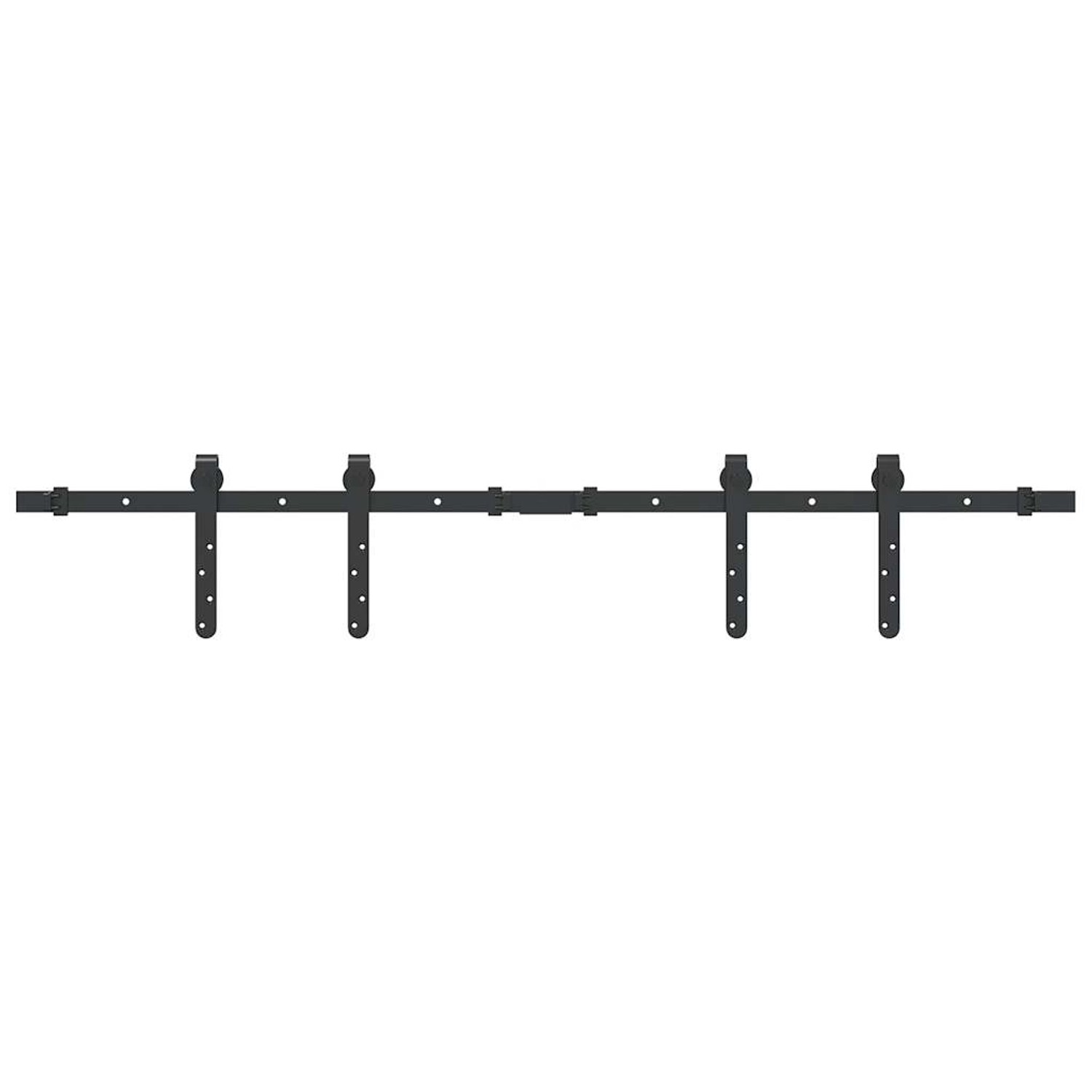 vidaXL Schiebetürbeschlag Set für Schranktüren 122 cm Karbonstahl 4009664 günstig online kaufen