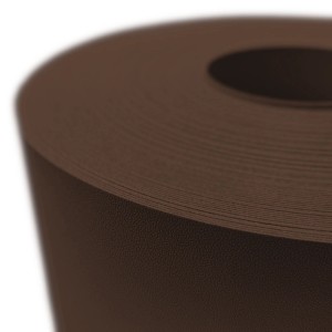 Rolle brauner zaunzu Premium Sichtschutzstreifen für Doppelstabmattenzaun, 26m