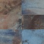 Matte Keramik Wandfliesen 20x40 cm in Terracotta-Blau Farbmischung mit lebendiger V4 Farbvariation für Innenräume.