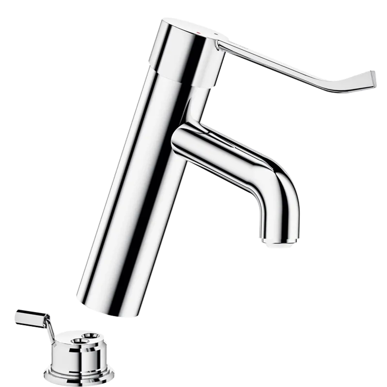 Delabie Einhebel-Waschtischmischer BIOCLIP H95 L120 Hygienehebel