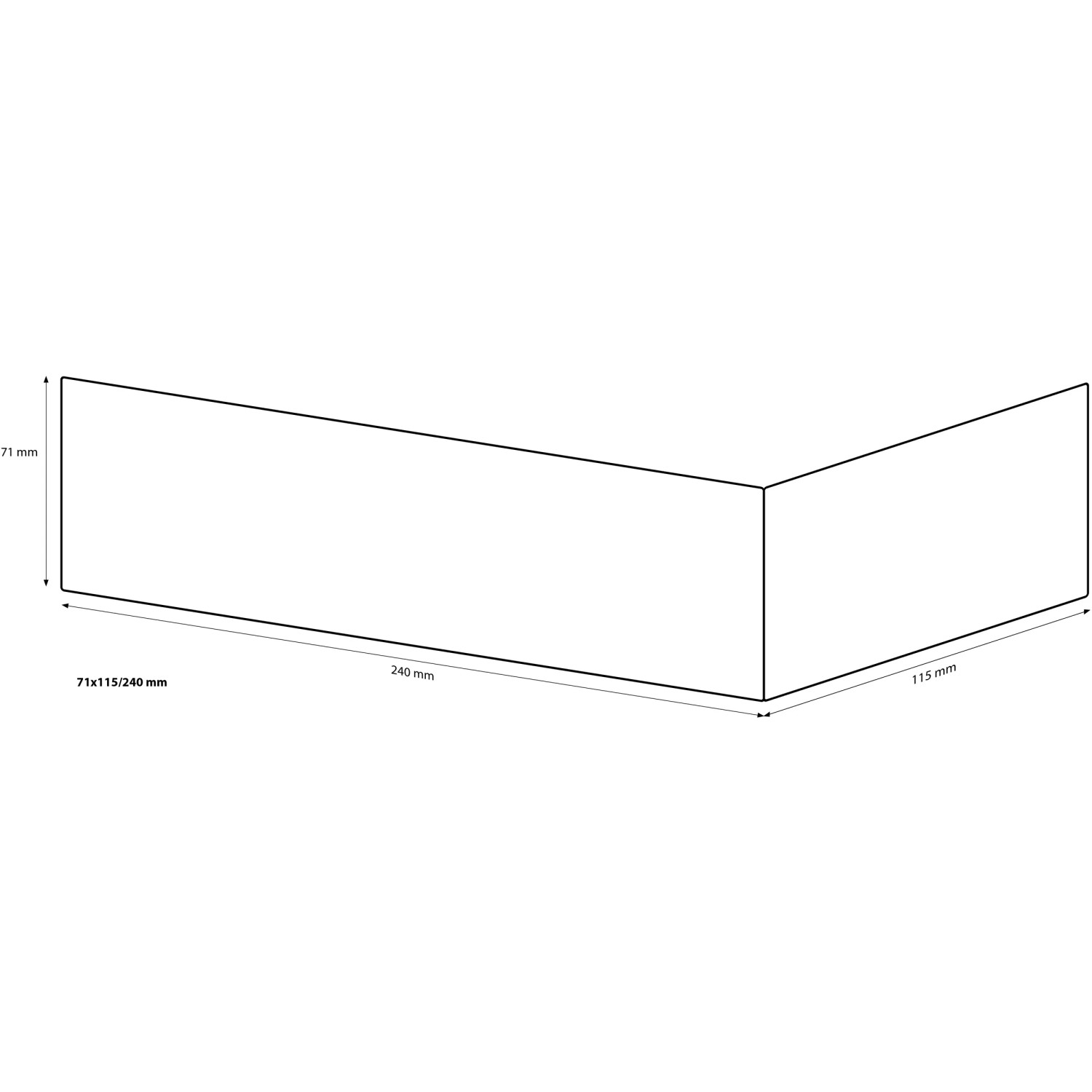 Elabrick Eckverblender Sevilla, 7,1x11,5/24 cm, für frostsichere Außenverschalung.