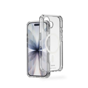 Transparente Hama Handyhülle Extreme Protect für iPhone 17 mit Magnetring und D3O-Schutz. Kratzfestes Zubehör.