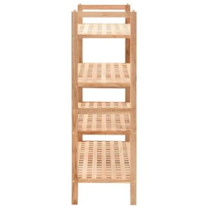 vidaXL Schuhregal Walnussholz Massiv 69x26x81 cm 247103