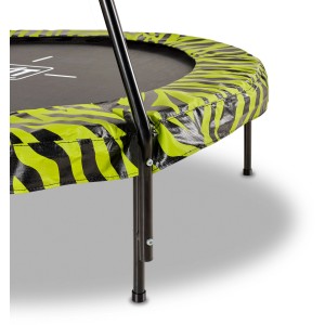 EXIT Tiggy Junior Trampolin, schwarz-grün, Ø140cm mit Bügel. Gartentrampolin für Kinder.