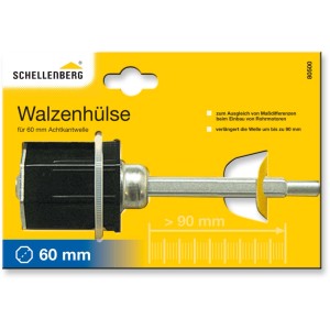 Schellenberg Walzenhülse Maxi, ausziehbar, 60x200mm, für Rollladenantriebe. Zum Verlängern der Achtkantwelle.