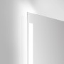 DSK LED-Lichtspiegel Silver Conde Light, 80x60 cm, mit Aluminiumrahmen und Raumlichteffekt.