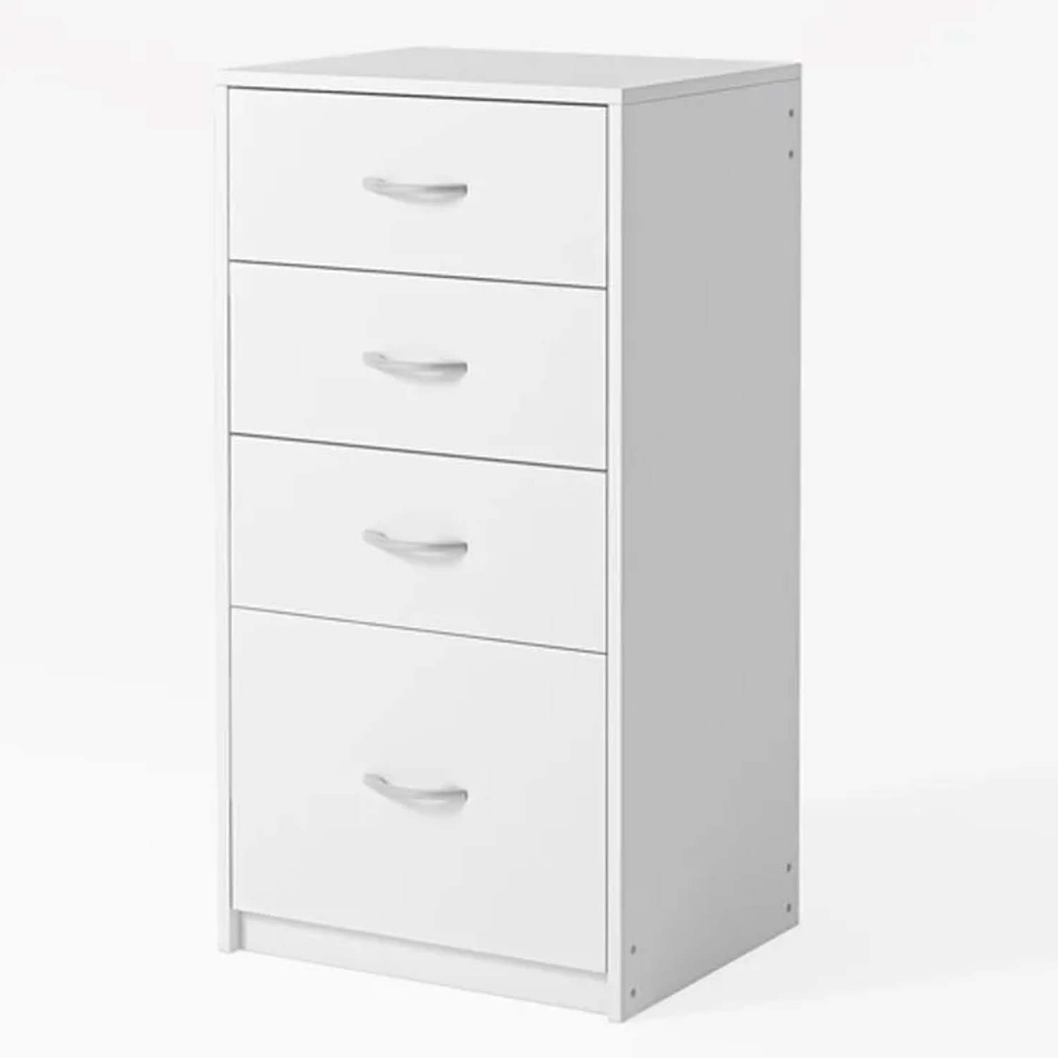 Rebiko Modernes Regal Mit 4 Schubladen Loft Weiße Kommode Büroschrank Groß 85 Cm