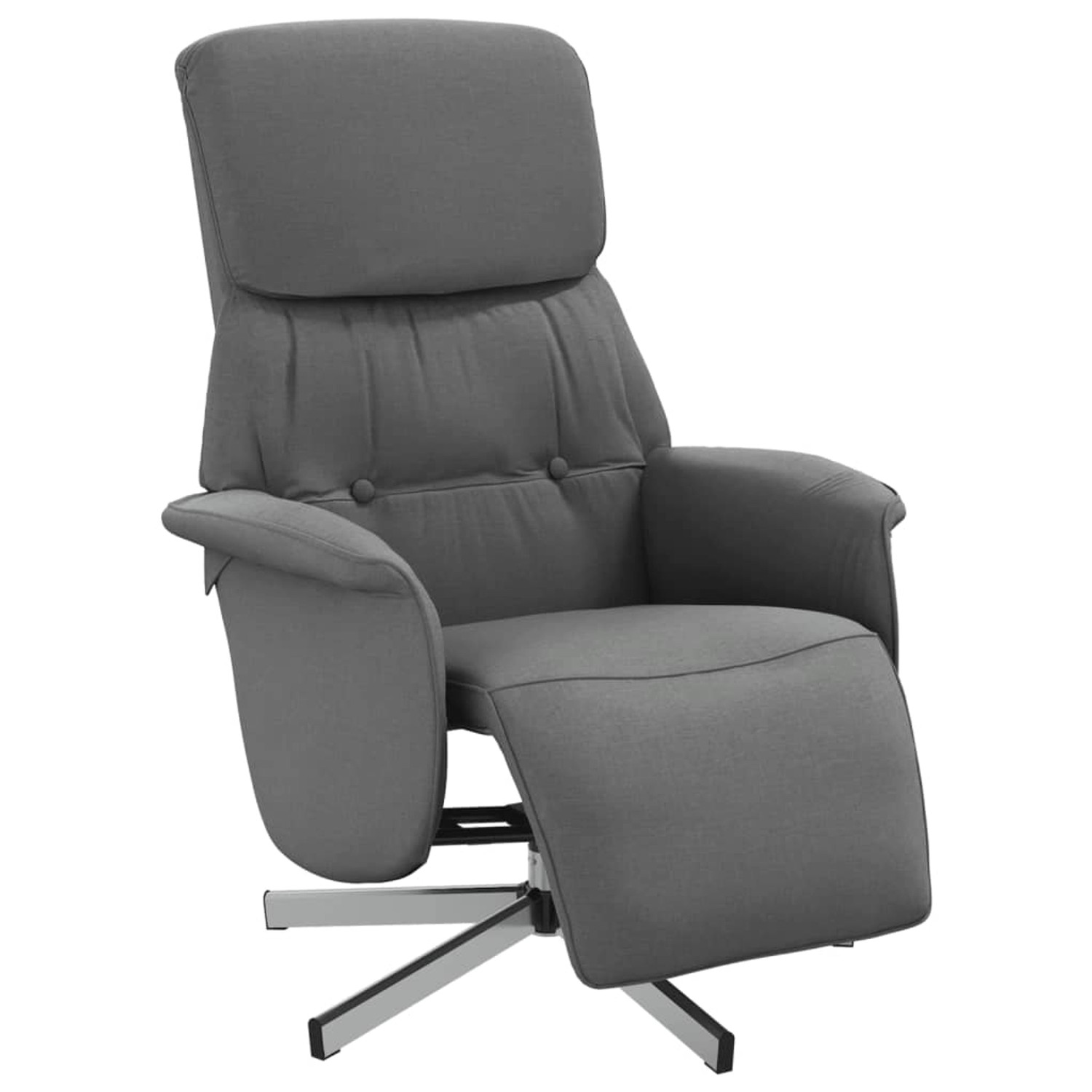 vidaXL Relaxsessel mit Fußteil Dunkelgrau Stoff 356658 günstig online kaufen