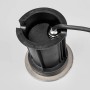 Lindby Insa Bodeneinbaustrahler aus Edelstahl, alufarben, IP67 wasserdicht.