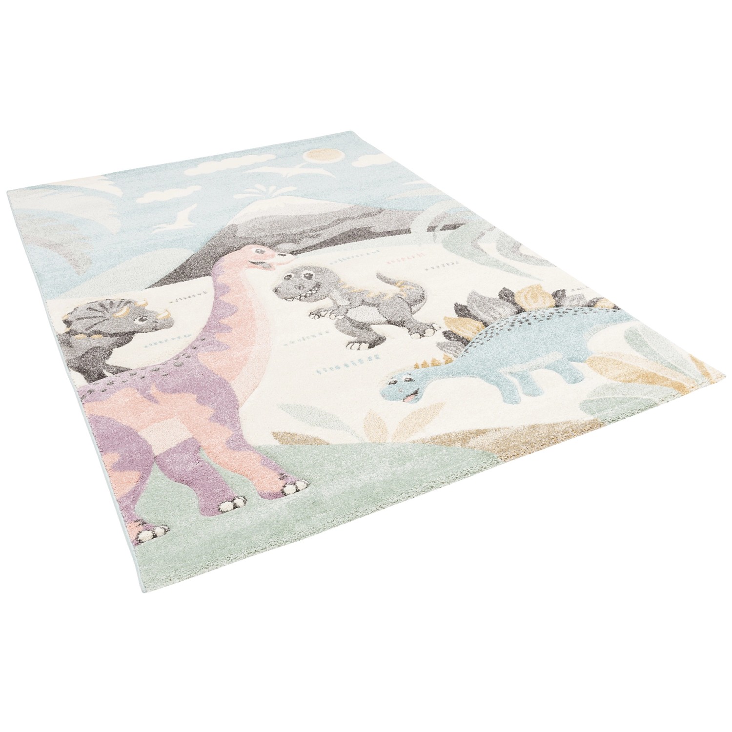 Pergamon Kinder Teppich Maui Kids Dinowelt Bunt 140x200cm