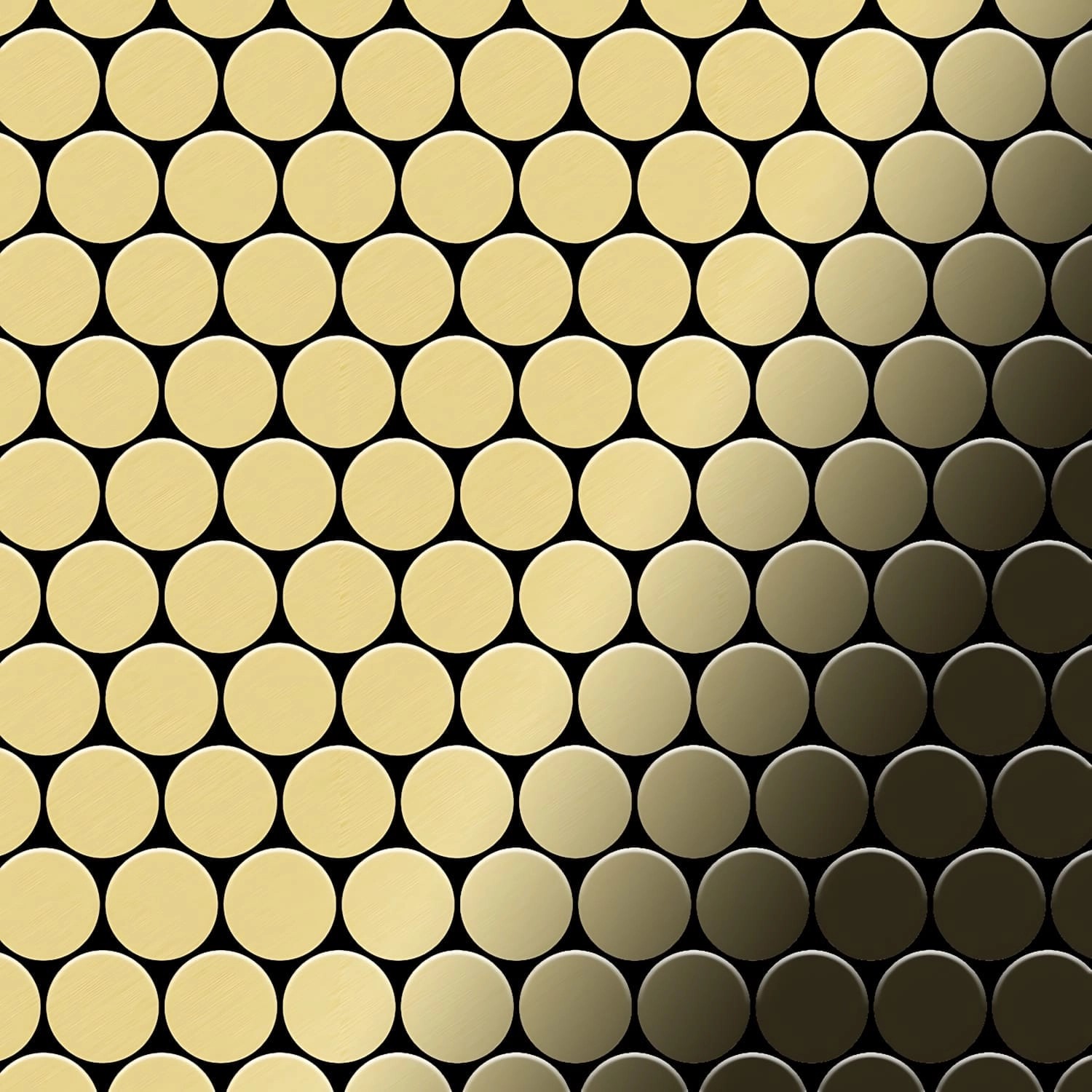 ALLOY Mosaik Fliese Massiv Metall Messing Gewalzt Gold 1,6mm Stark Dome-bm günstig online kaufen