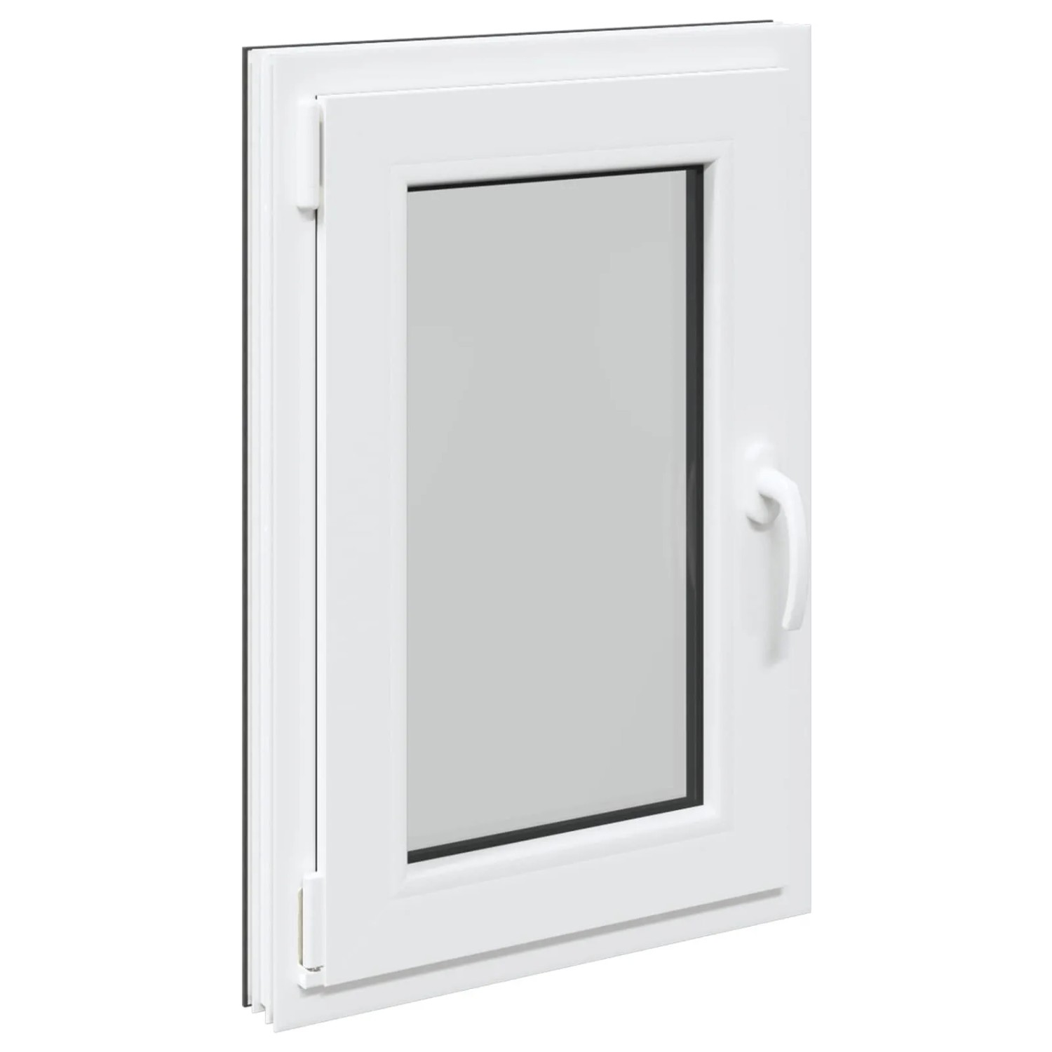 vidaXL Kellerfenster RISOR Anthrazit 50 x 75 cm PVC und Glas 42047311