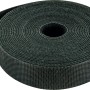 Schwaiger Klettbandrolle in Schwarz, aufgerollt. Ideal zur Kabelorganisation im Bereich Computer & Multimedia.