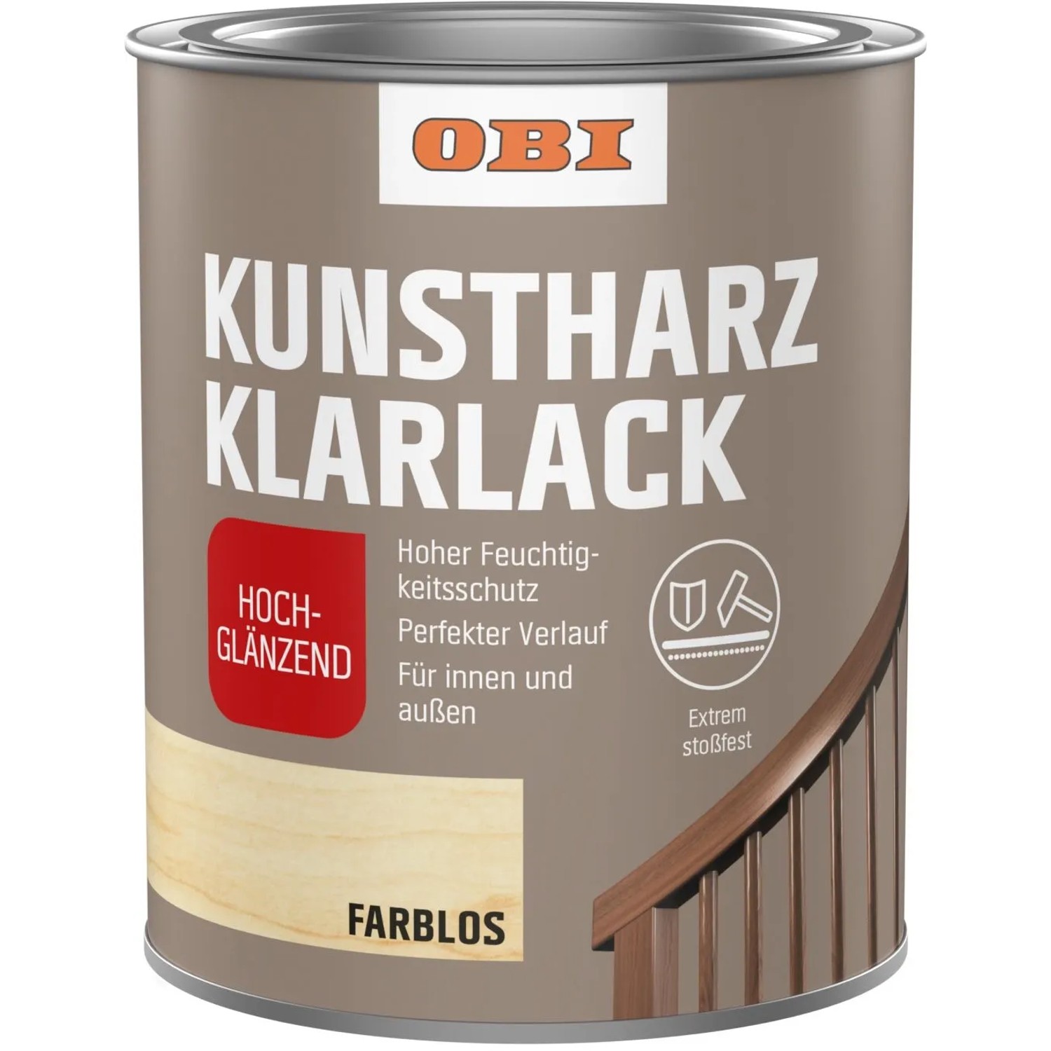 OBI Kunstharz Klarlack hochglänzend 375 ml