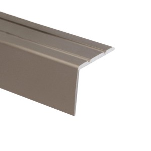 KARAT Winkelprofil, Edelstahl matt, selbstklebend, 2,45x2x100 cm, für Kanten und Abschlüsse.