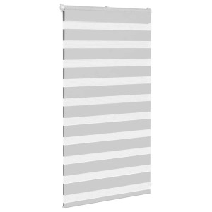 vidaXL Doppelrollo Hellgrau 80x100 cm Stoffbreite 75,9 cm Polyester 4014413