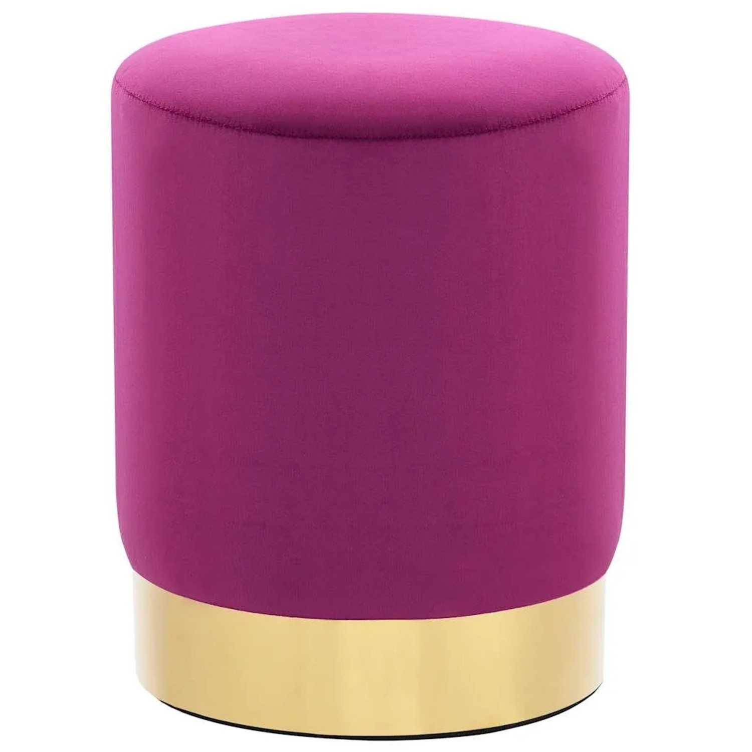 vidaXL Hocker Lila und Golden Samt 28 x 36 cm 249837