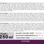 Gefahrzeichen auf 250ml Beschichtung: Entzündlich, reizend, gesundheitsschädlich.