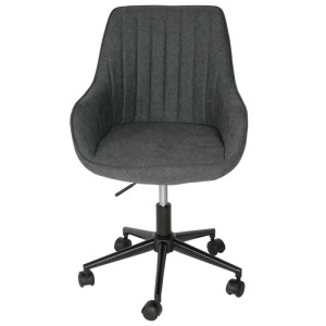 Proregal Bürostuhl HxBxT 87x58x58 cm Sitzhöhe 46cm Stoff/Textil Mit Armlehne Anthrazit Drehstuhl Schreibtischstuhl Lehnstuhl
