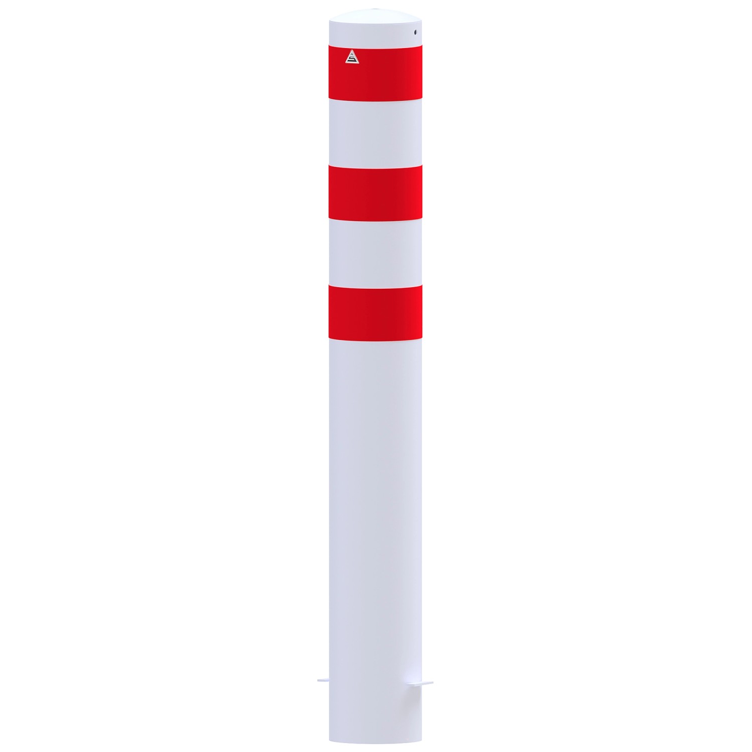Schake Absperrpoller Ø 193 mm Einbetonieren 2.000 mm Weiß-Rot